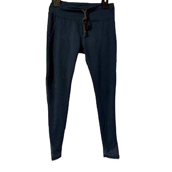 Abercrombie & Fitch Blue Small Legging with Drawstring waist Mess on Leg - Picture 1 of 9